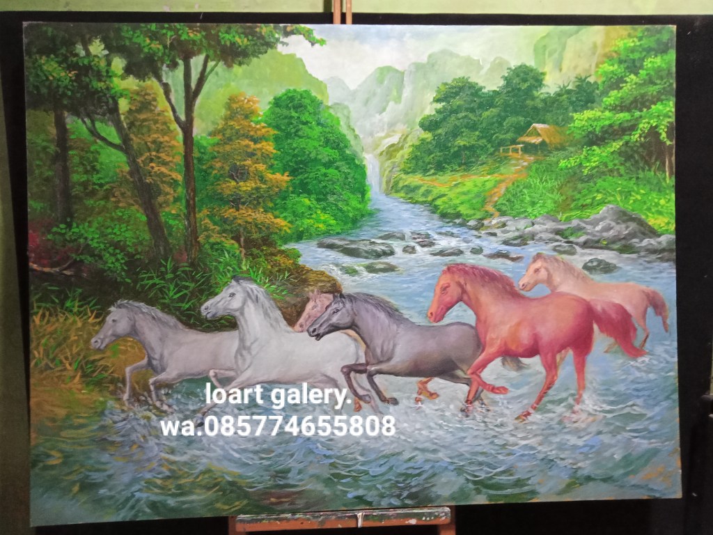 Lukisan kuda berlari