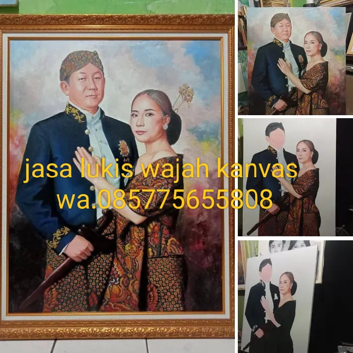 Jual lukisan online / jasa lukis wajah